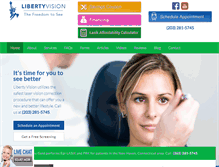 Tablet Screenshot of libertyvision.net